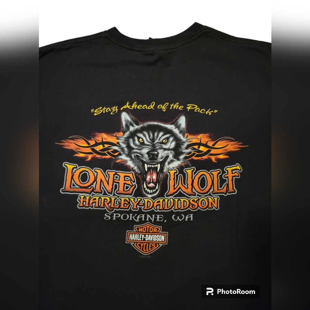 Lone wolf harley davidson t shirt